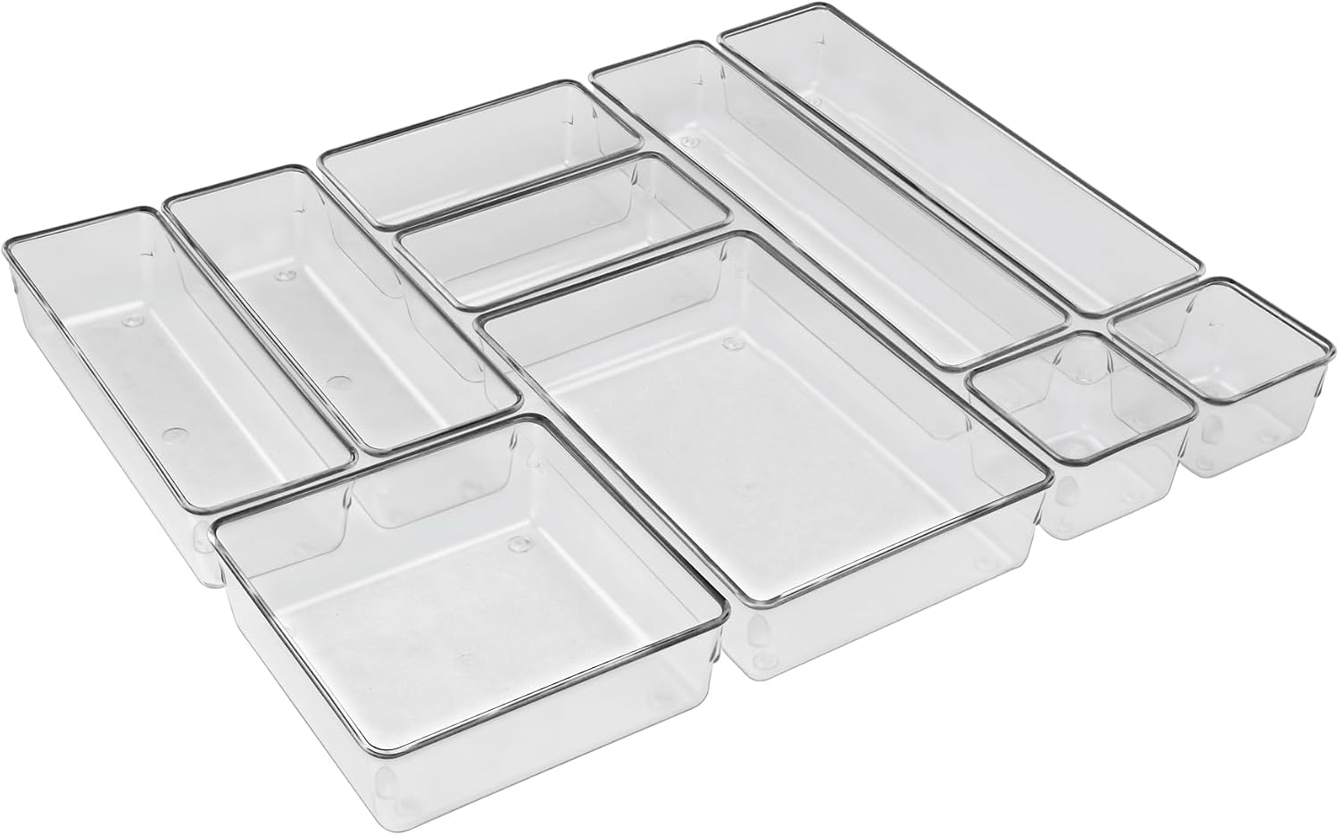 Acrimet Organizador Modular de Gavetas - Kit com 10 Potes Sortidos