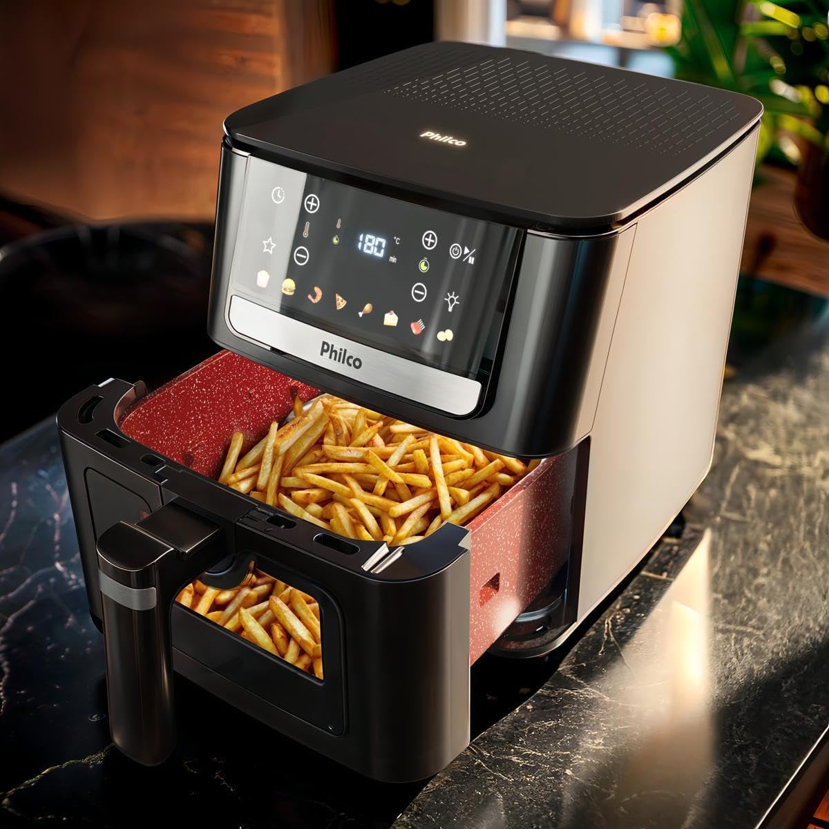 Air Fryer Philco PAF65 6,5L Visor Glass 1700W 127V — foto 2