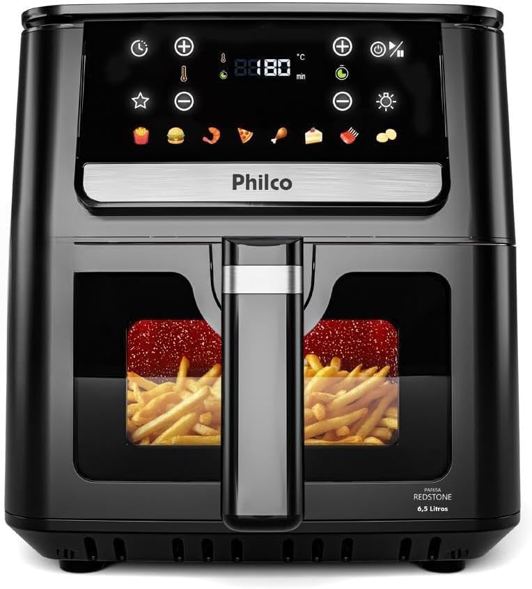 Air Fryer Philco PAF65 6,5L Visor Glass 1700W 127V