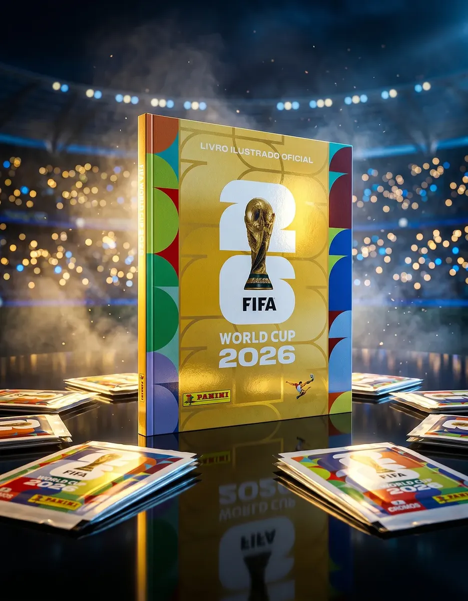 Álbum Dourado Capa Dura Ouro Copa do Mundo FIFA 2026 Panini + 140 Figurinhas — foto 4