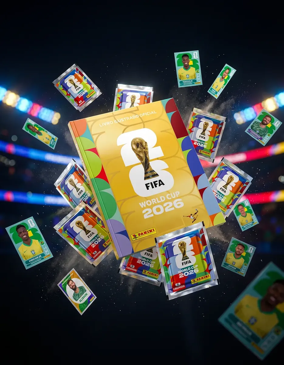 Álbum Dourado Capa Dura Ouro Copa do Mundo FIFA 2026 Panini + 140 Figurinhas — foto 3