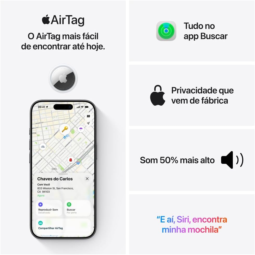 Apple AirTag 2ª geração - Localizador Bluetooth — foto 5