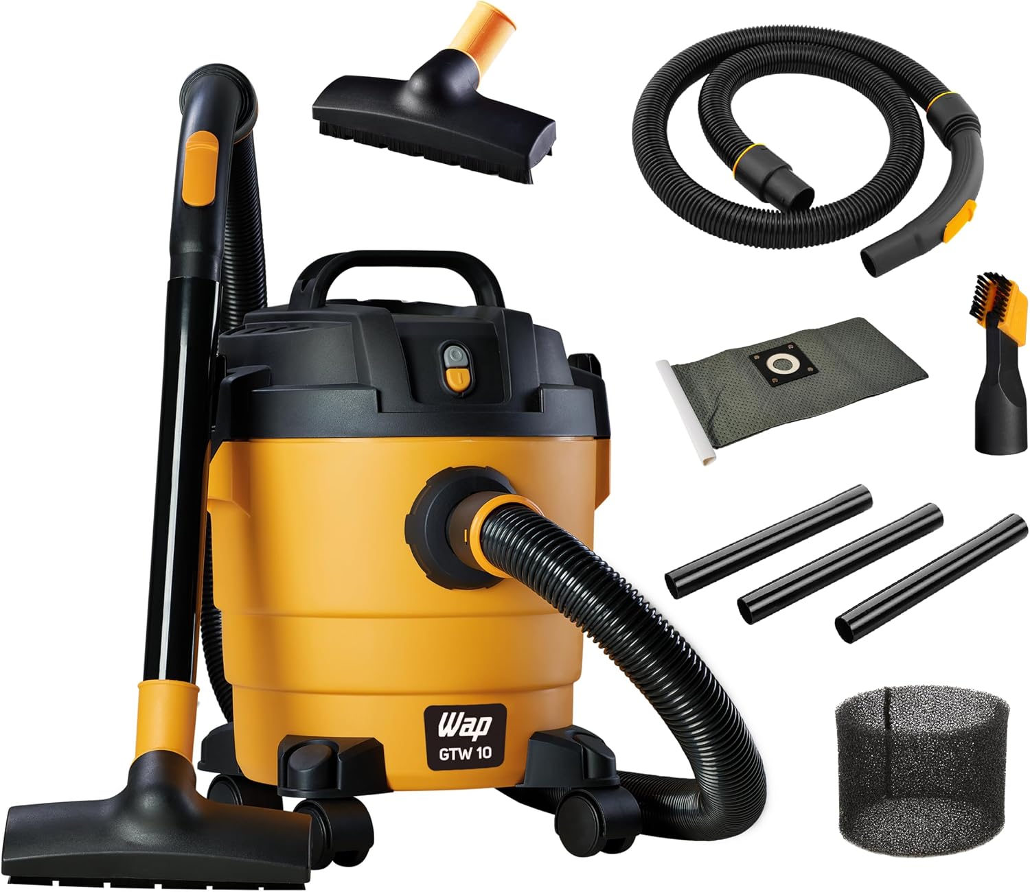 Aspirador de Pó e Água WAP GTW 10 - 10 Litros, 1400W, Filtro Lavável