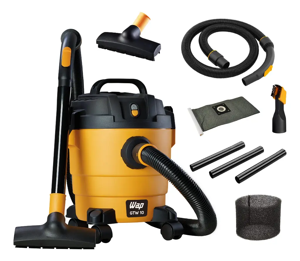 Aspirador de Pó e Água WAP GTW 10 1400W - Amarelo/Preto