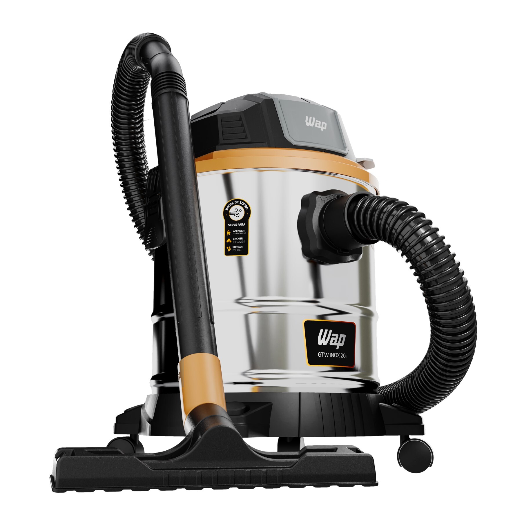 Aspirador de Pó e Água WAP GTW Inox 20i 1900W 220V