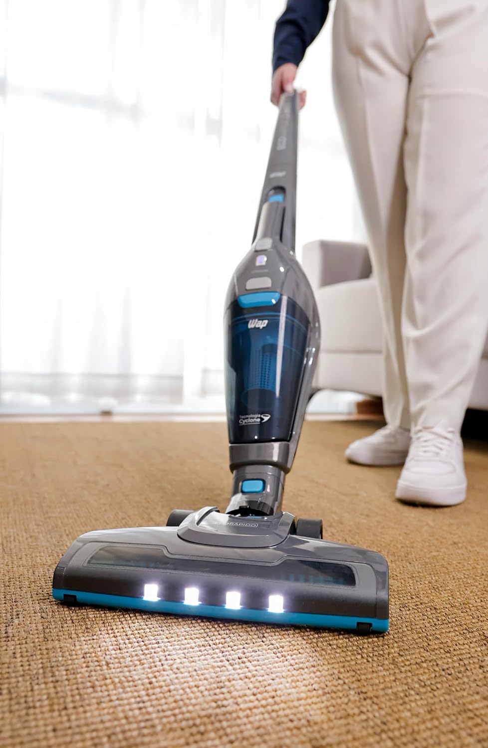 Aspirador Vertical WAP Eco Rápido 2 em 1 com Tecnologia Cyclone e Bocal 180° — foto 3