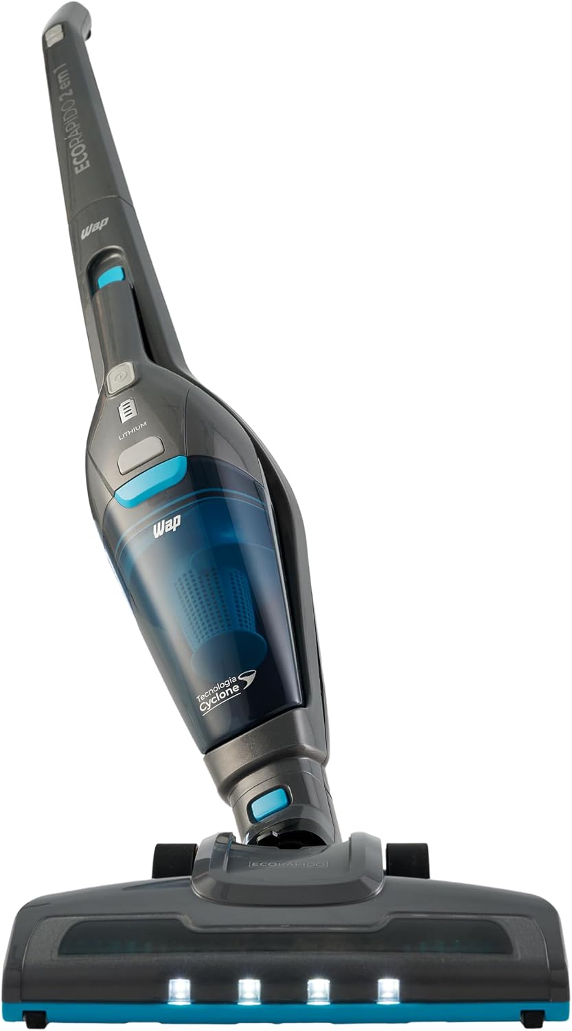 Aspirador Vertical WAP Eco Rápido 2 em 1 com Tecnologia Cyclone e Bocal 180°