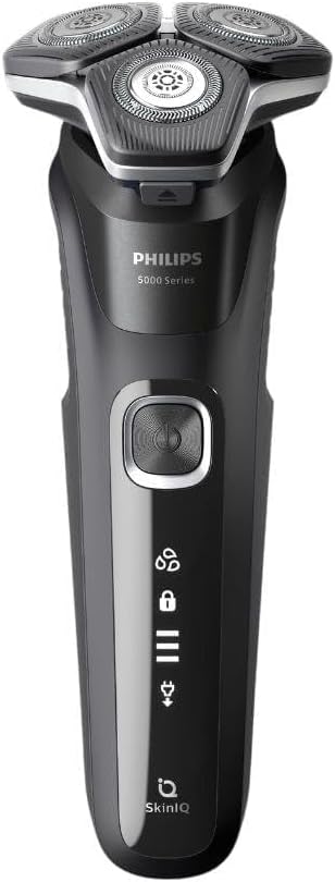 Barbeador Elétrico Masculino Philips SkinIQ S5898/17 - Uso Seco e Molhado, Cabeças Flexíveis 360°, Aparador de 5 Alturas