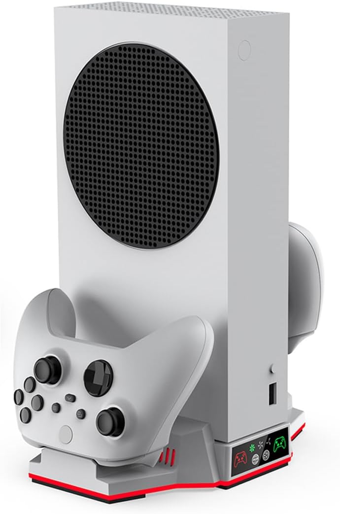 Base Vertical com Cooler e Carregador Duplo para Xbox Series S