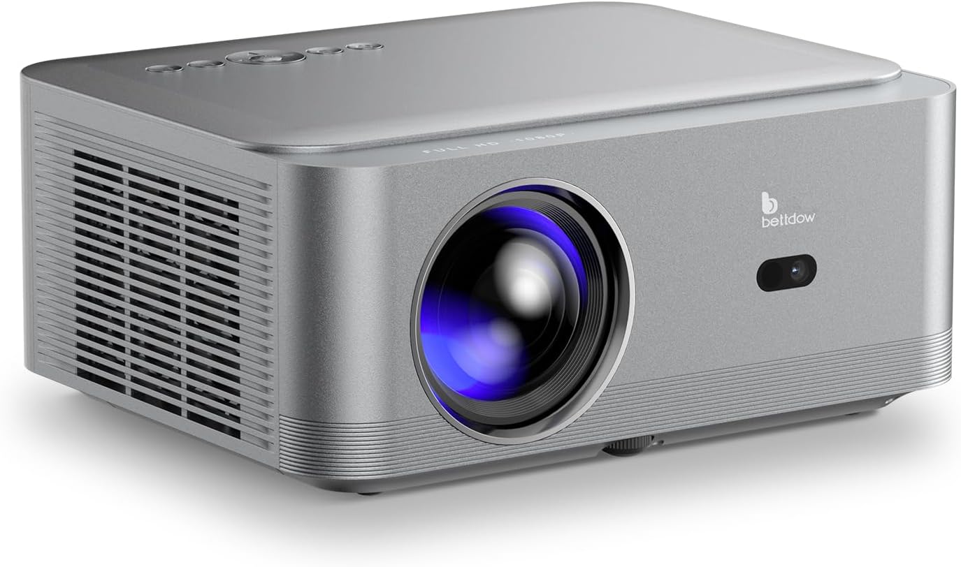 Bettdow Projetor AC1082 1080p Nativo 18000 Lumens Smart WiFi 6 BT 5 HDMI 2.1