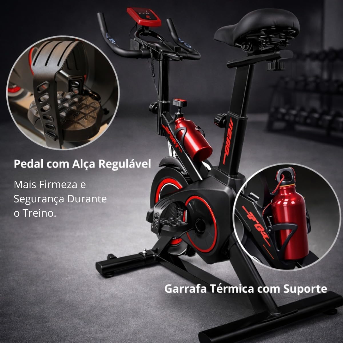 Bicicleta Ergométrica Spinning Silenciosa Vertical Modelo Premium — foto 2
