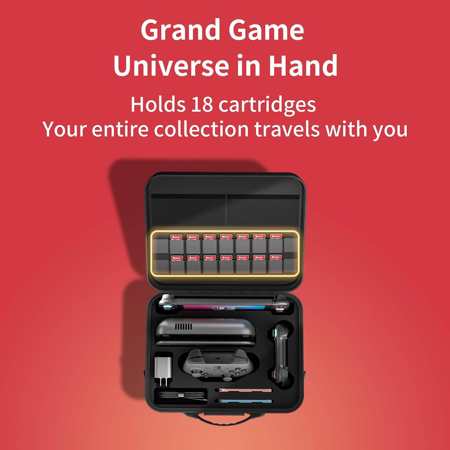 Bolsa de Transporte para Nintendo Switch 2 com Alça - Preto — foto 4
