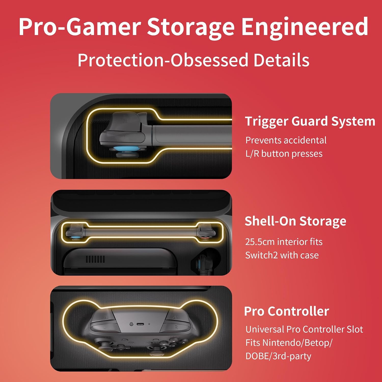 Bolsa de Transporte para Nintendo Switch 2 com Alça - Preto — foto 6