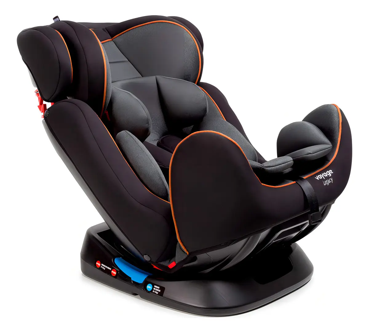 Cadeirinha Infantil Reclinável Legacy Voyage Cinza e Preto Mescla — foto 4