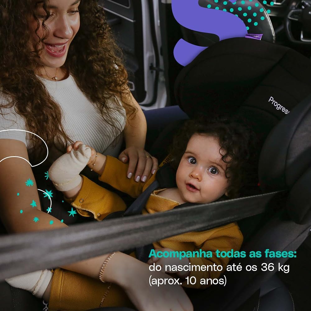 Cadeirinha para Auto Cosco Progress - Até 36kg com 2 Posições de Inclinação — foto 2