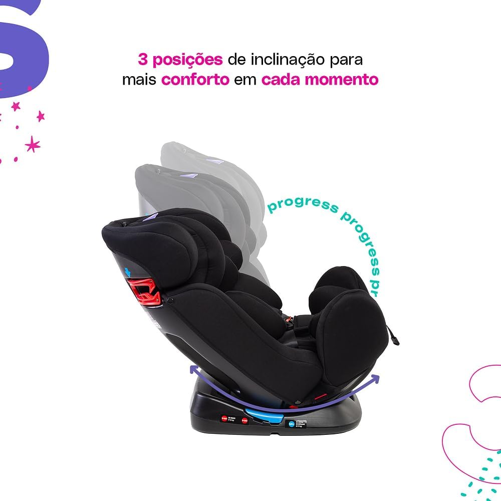 Cadeirinha para Auto Cosco Progress - Até 36kg com 2 Posições de Inclinação — foto 3