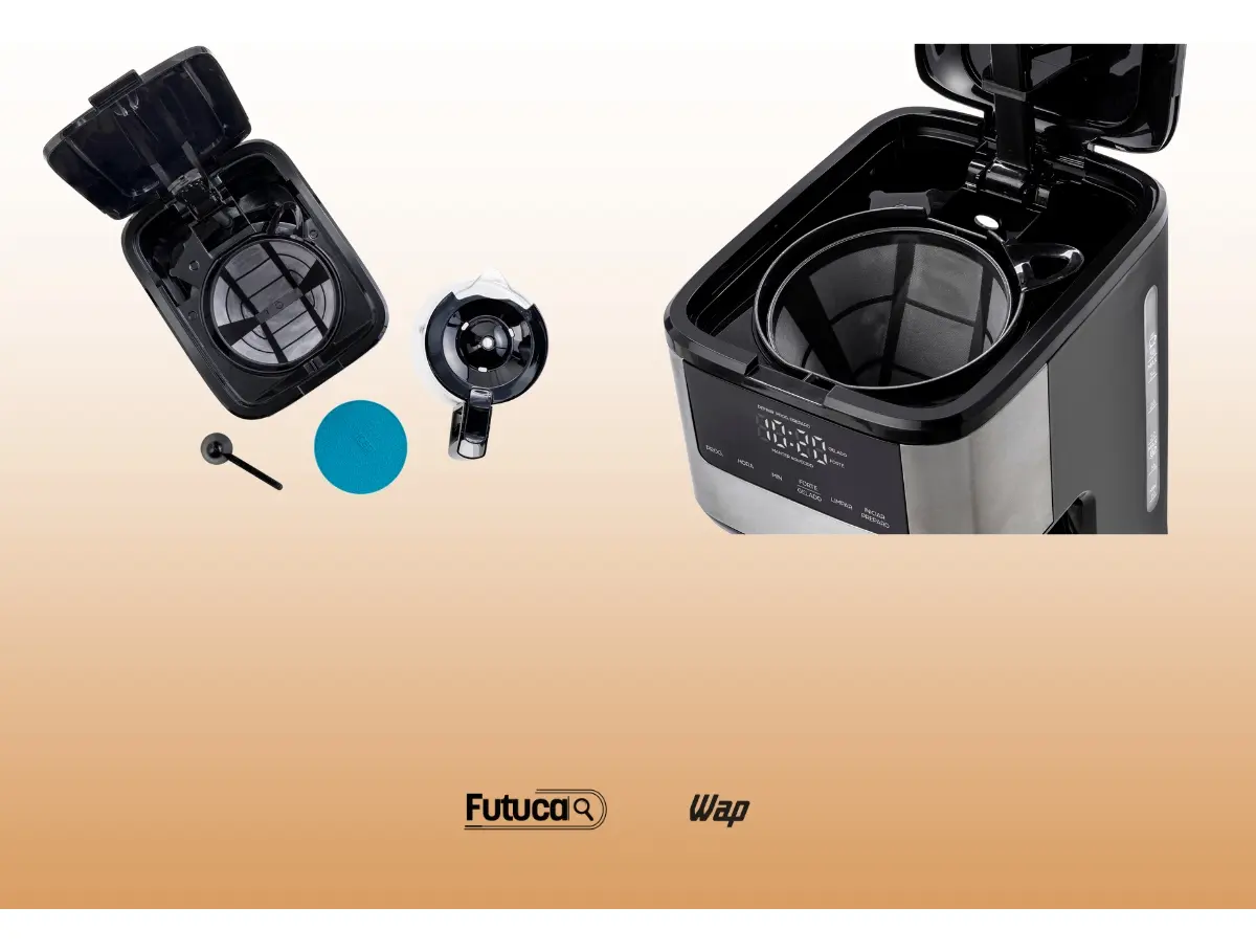 Cafeteira Inteligente Elétrica WAP Aroma Digital Programável 1,5L — foto 4
