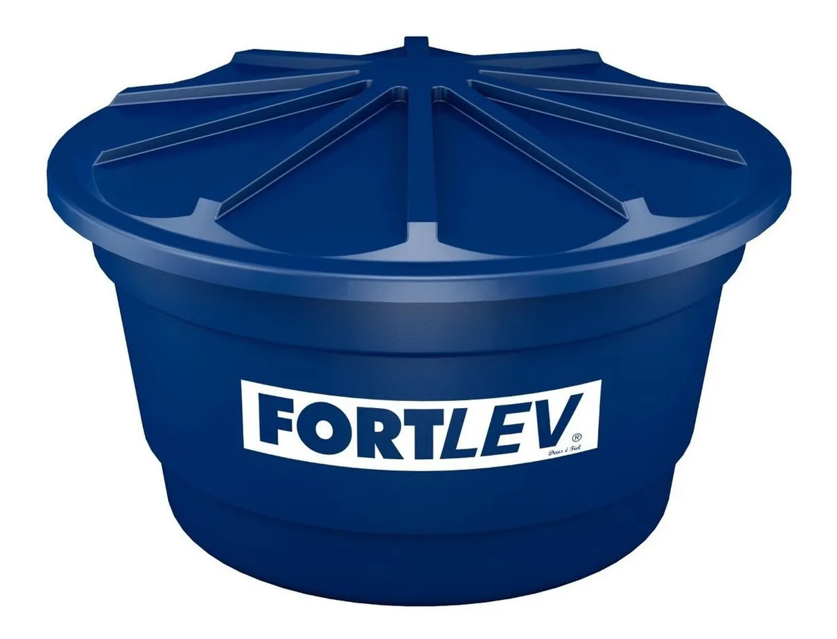 Caixa d'água 100L Fortlev Vertical Polietileno Azul — foto 2