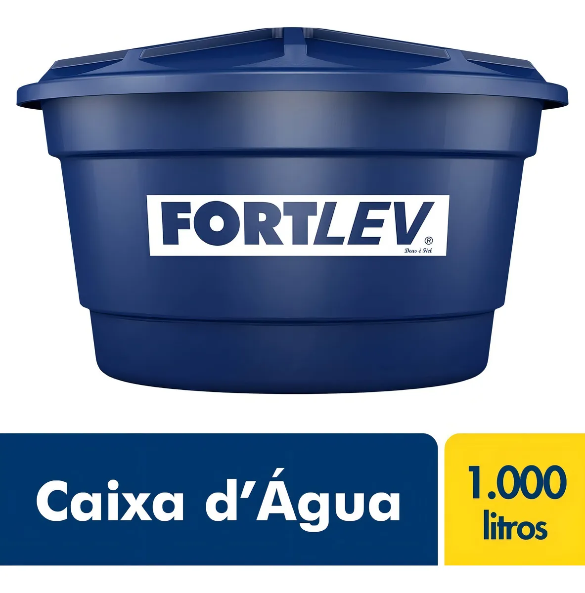 Caixa D'água Fortlev 1000L Azul Vertical — foto 2
