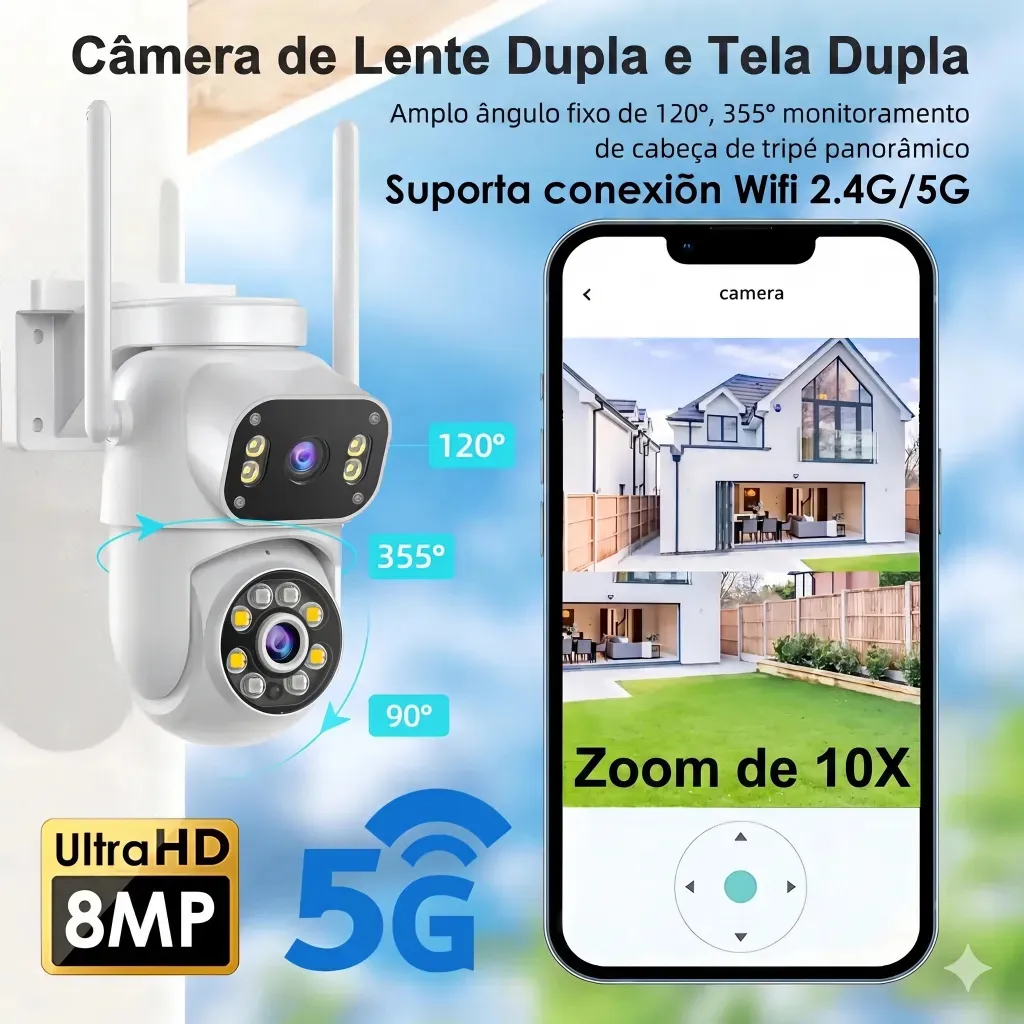 Câmera de vigilância externa MVPsmart DQ8 - Full HD, Bivolt 110V/220V — foto 3