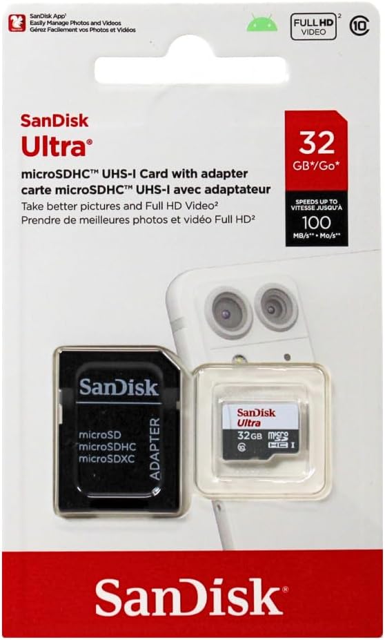 Cartão de Memória SanDisk Ultra Micro SD 32GB Classe 10