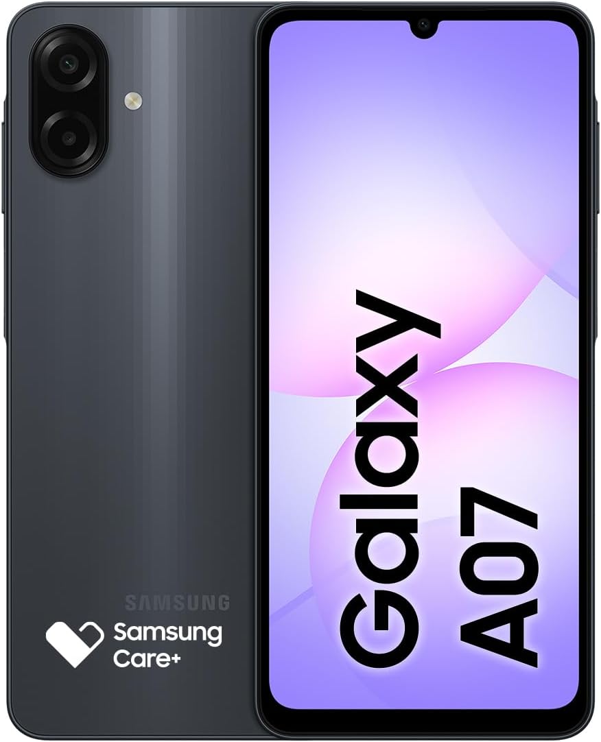Celular Samsung Galaxy A07 128GB, 4GB RAM, Câmera 50MP, Tela 6.7" - Preto