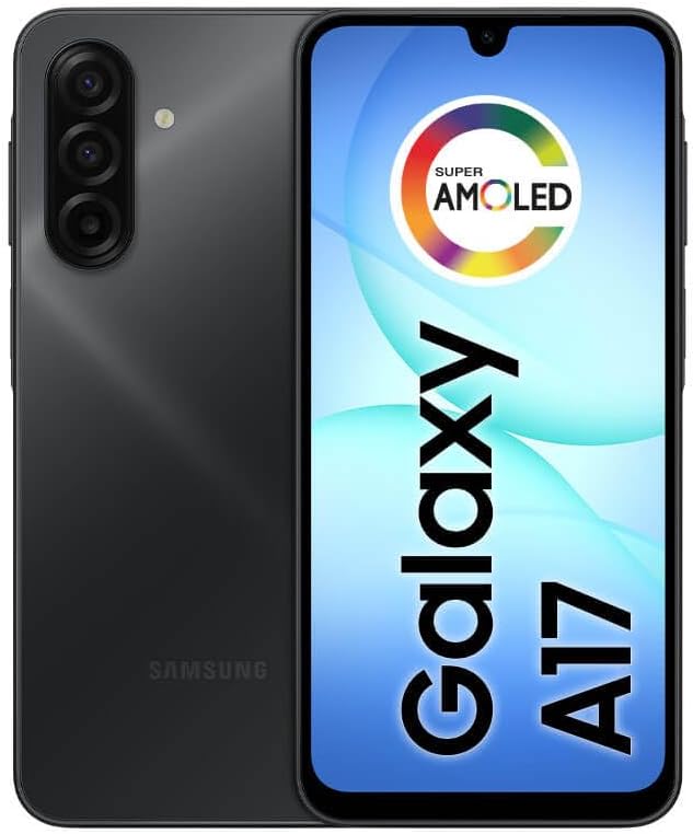 Celular Samsung Galaxy A17, 256GB, 8GB RAM, 50MP, Tela 6.7", IP54 - Preto