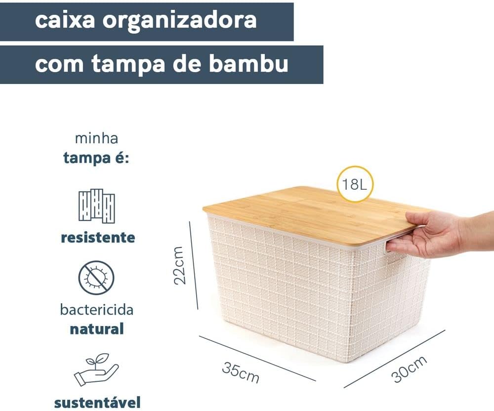 Cesto Organizador Multiuso Versátil - Design Moderno — foto 3