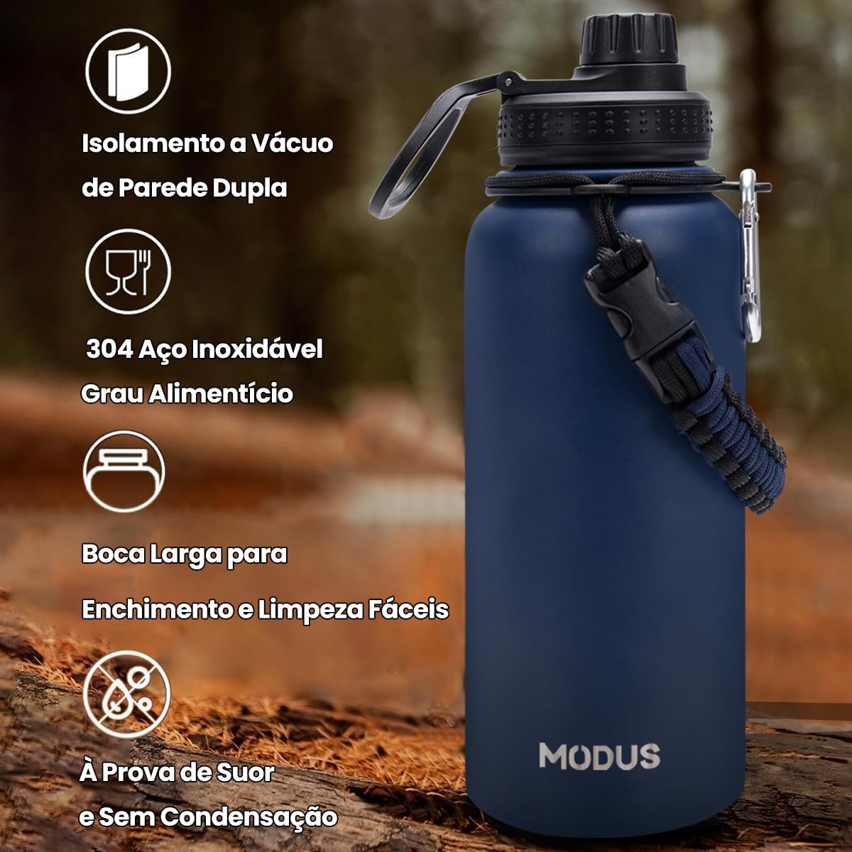 Chaleira Térmica Aço Inox 304 Isolamento a Vácuo — foto 3