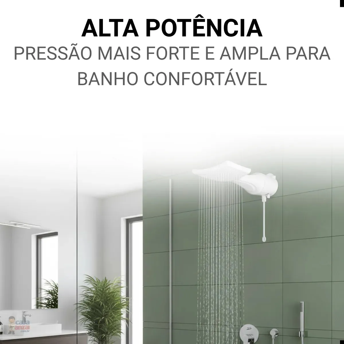 Chuveiro Lorenzetti Loren Shower Ultra Eletrônico 7500W 127/220V — foto 3