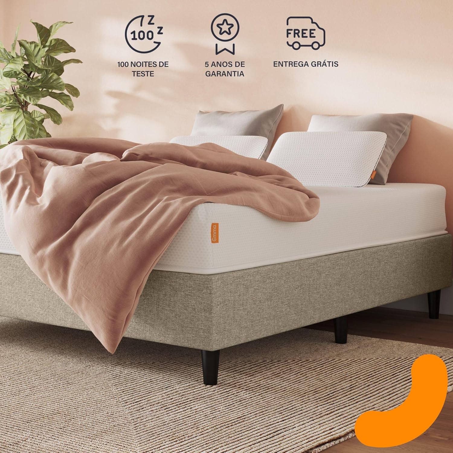 Colchão Emma Basics 17 Espuma D28 - Firme e Confortável — foto 6