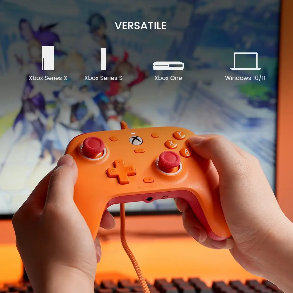 Controle com Fio GameSir G7 SE para Xbox/PC - Laranja — foto 2