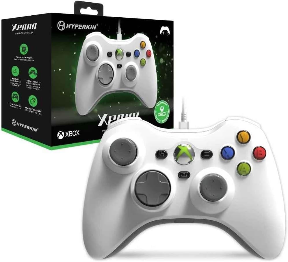 Controle Hyperkin Xenon Branco Xbox 360 Licenciado — foto 5