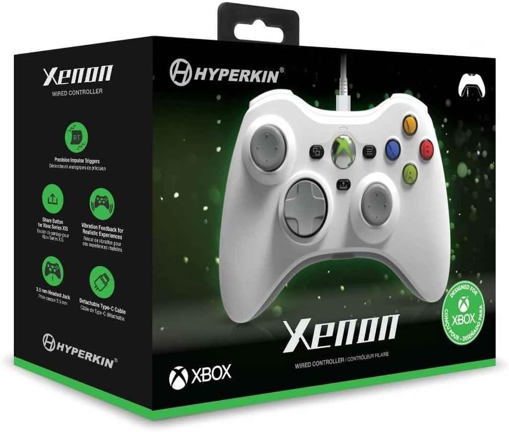 Controle Hyperkin Xenon Branco Xbox 360 Licenciado — foto 6