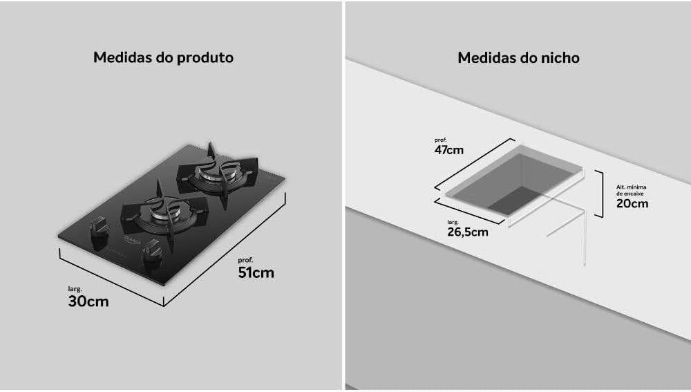 Cooktop Dako Supreme 2 Bocas Bivolt com Mesa de Vidro — foto 5