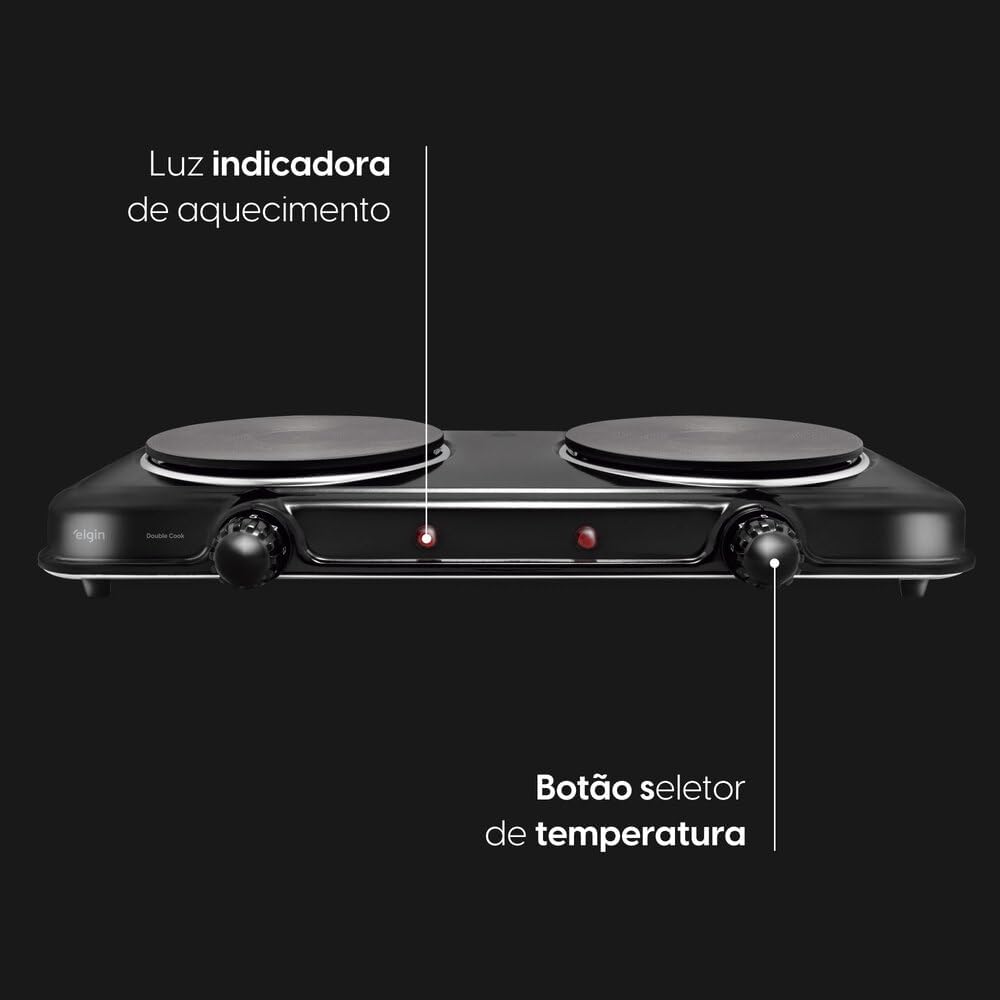 Cooktop Elétrico Portátil Elgin 220V com 2 Bocas — foto 4