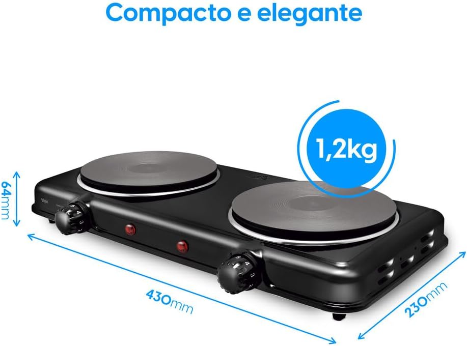 Cooktop Elétrico Portátil Elgin 220V com 2 Bocas — foto 6