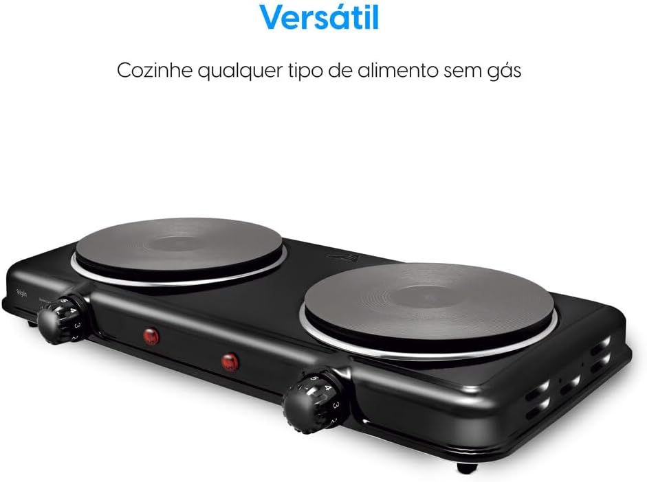 Cooktop Elétrico Portátil Elgin 220V com 2 Bocas — foto 2
