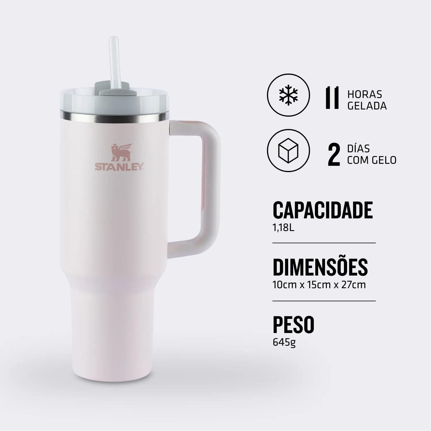 Copo Térmico Stanley Quencher 2.0 com Isolamento a Vácuo — foto 2