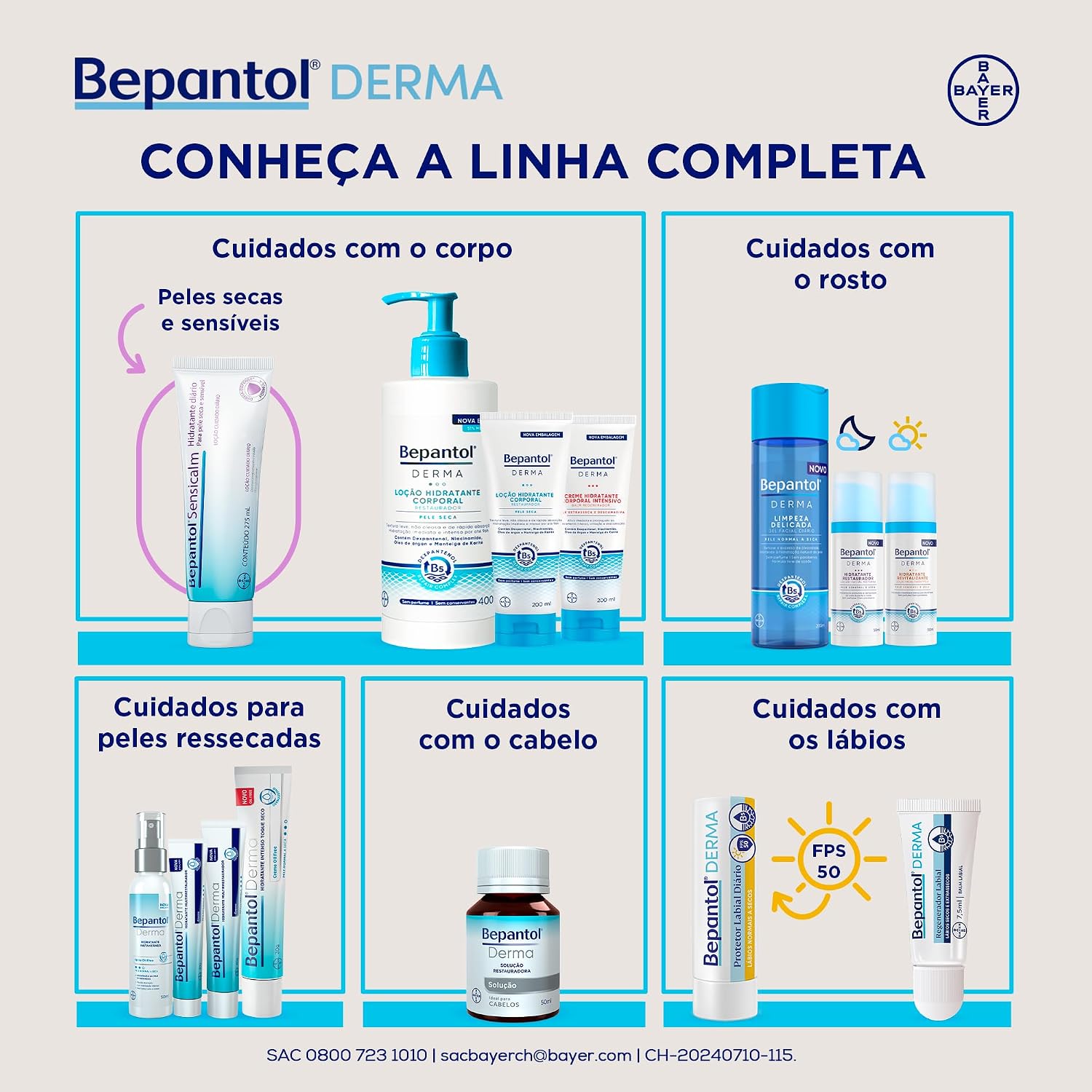 Creme Hidratante Corporal Bepantol Derma 40g — foto 6