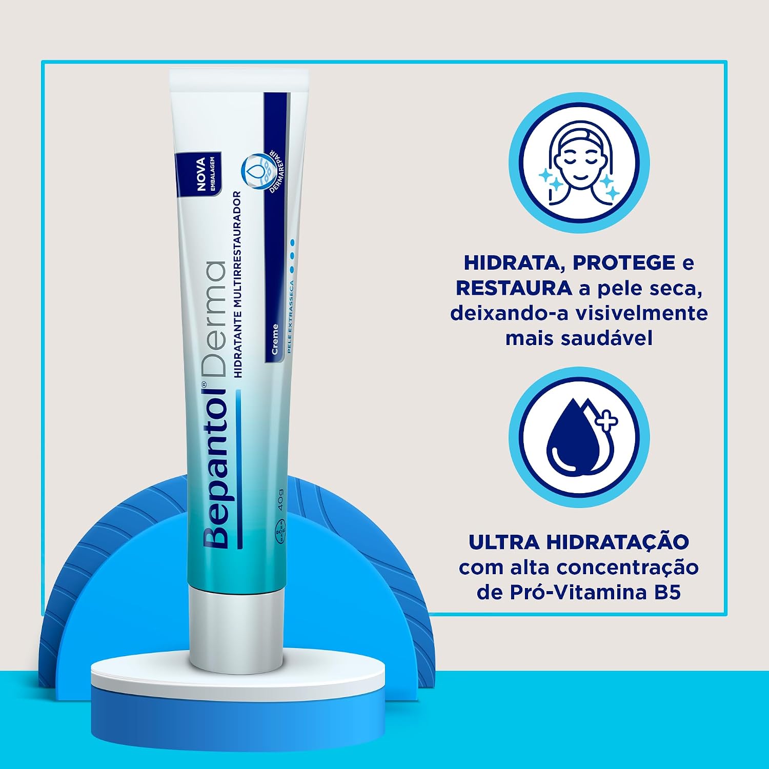 Creme Hidratante Corporal Bepantol Derma 40g — foto 2