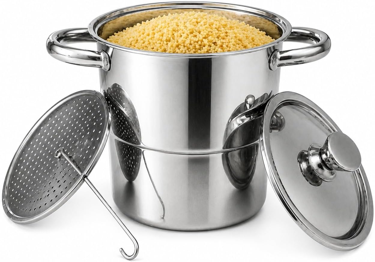 Cuscuzeira Individual Inox 2,5L Copacta - Preparo Rápido e Fácil Limpeza