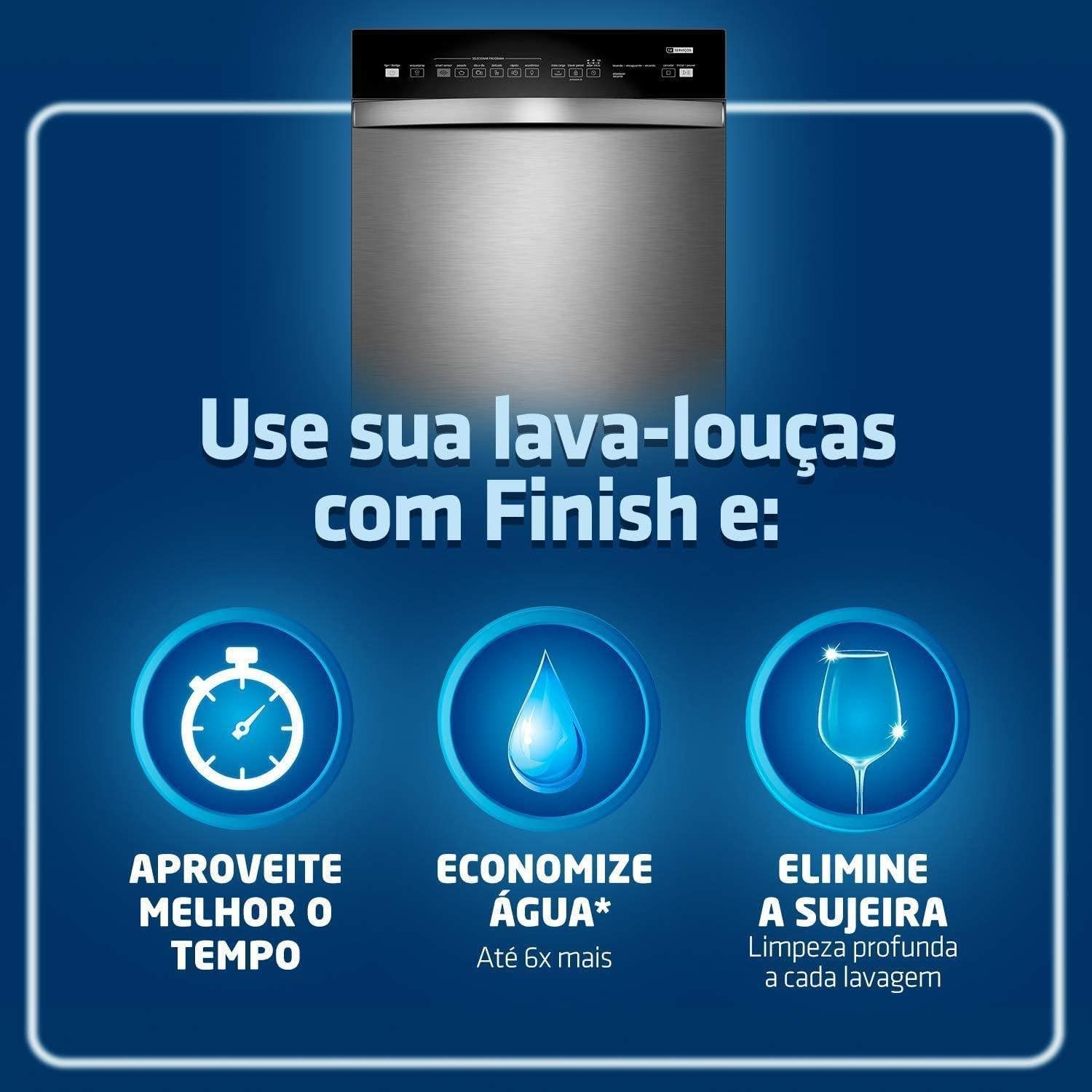 Detergente em Pó para Lava-Louças Finish Power Powder Advanced - 2,5kg — foto 5