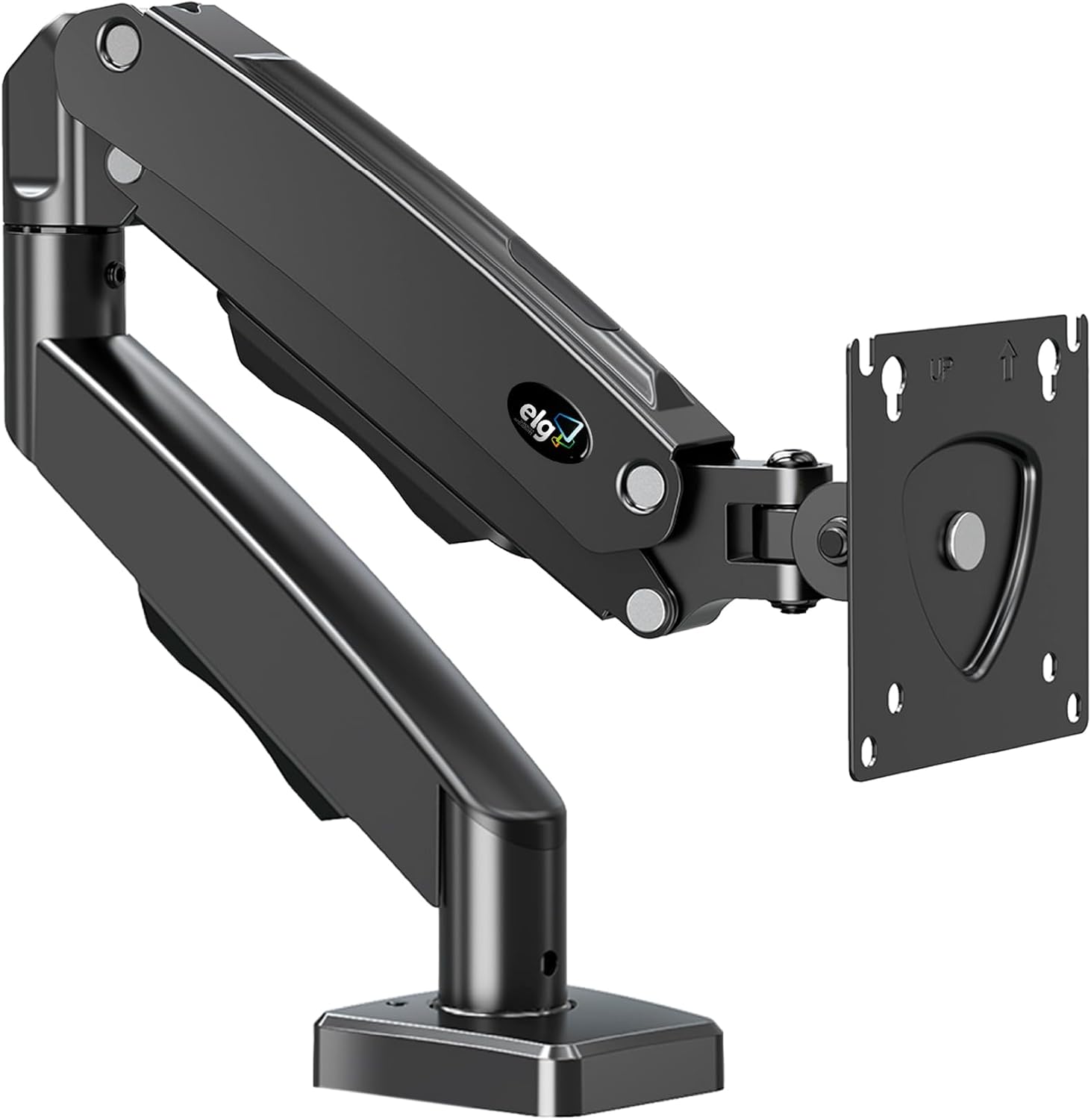 ELG F80N Suporte Articulado de Mesa Pistão a Gás para Monitores 17'' a 35'' Preto