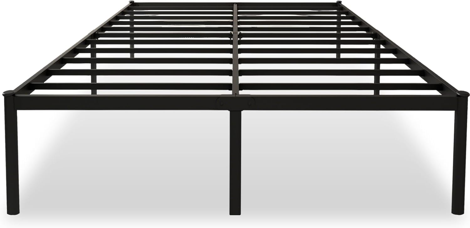 Estrutura de Cama de Metal Preto - Sem Box Spring - 300 kg