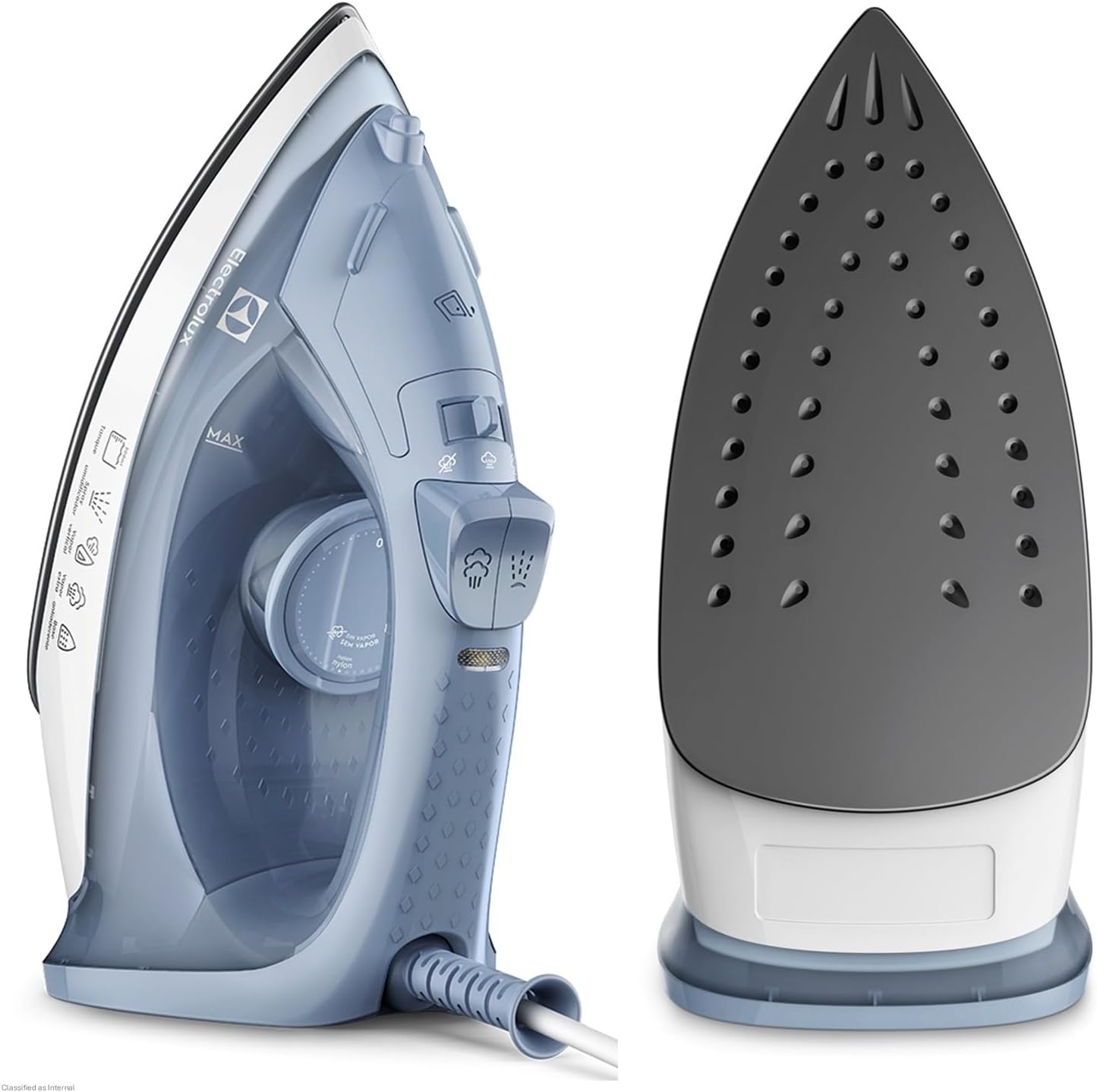 Ferro de Passar Electrolux ESI10 1200W Base Antiaderente Azul 127V