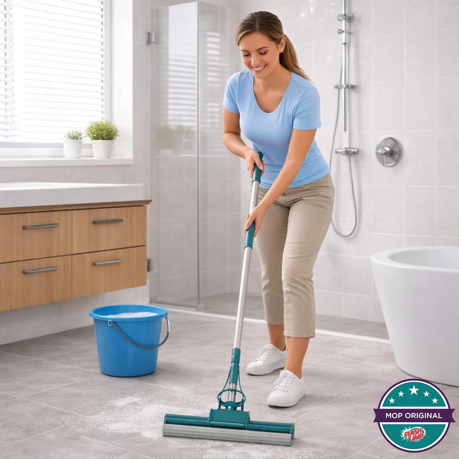 Flash Limp Mop 7671 - Mop Limpeza Geral Plus Verde — foto 2