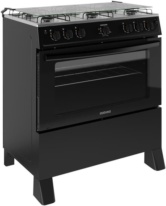 Fogão Star New 6 Bocas com Acendimento Automático e Forno 82L Inox
