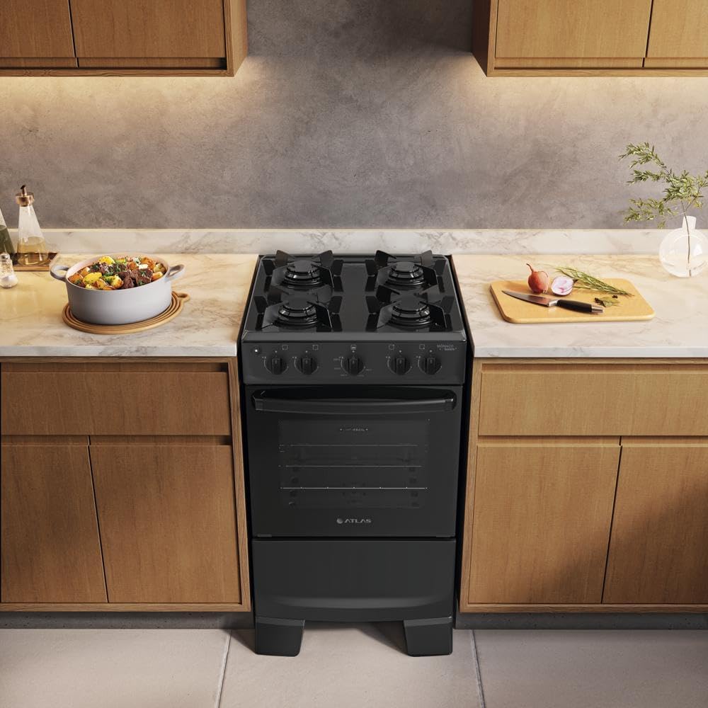 Fogão Automático com Forno de Vidro Duplo - Limpa Fácil — foto 6