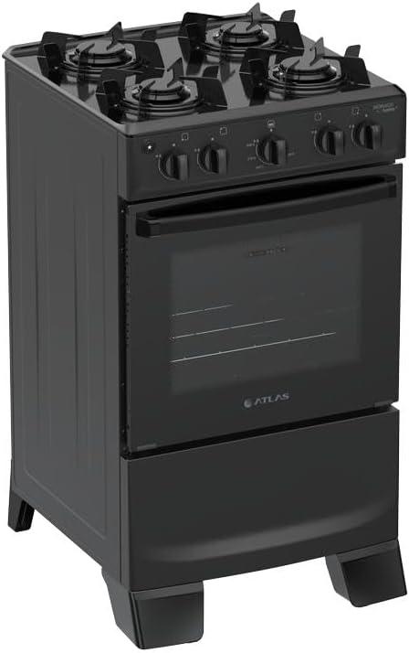 Fogão Automático com Forno de Vidro Duplo - Limpa Fácil